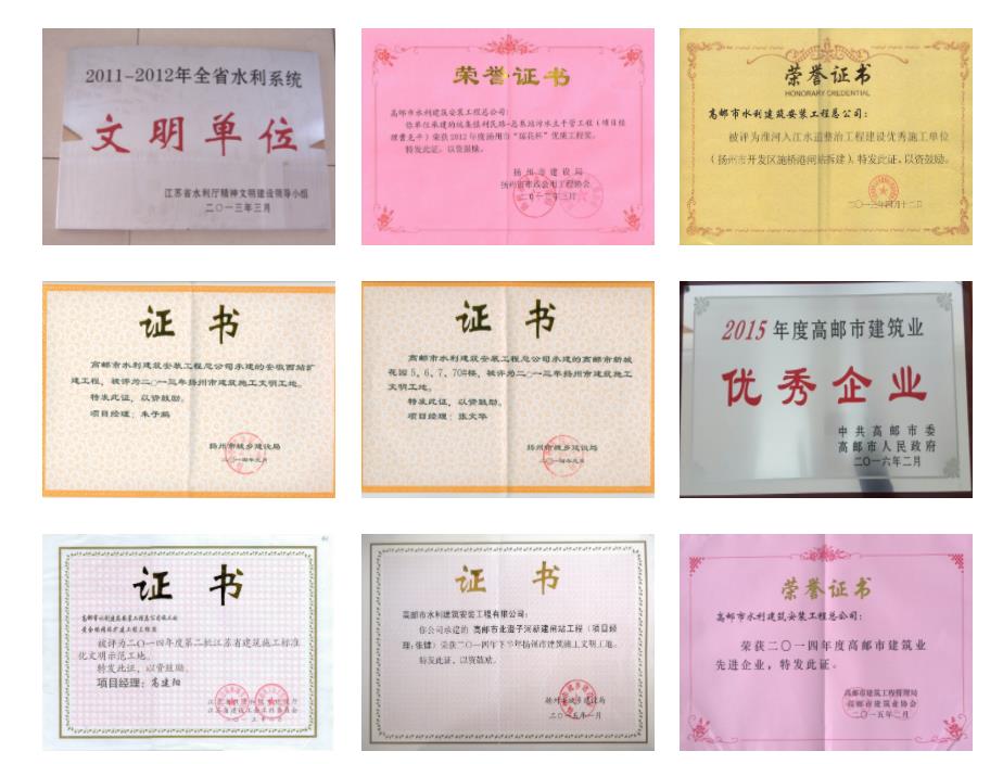 公司荣誉